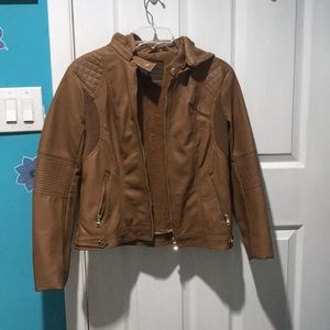 Brown Pleather Jacket